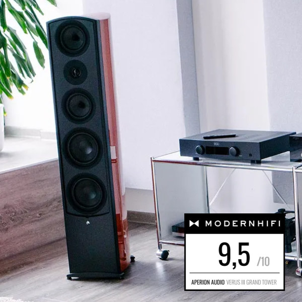 Verus III Grand Tower erreicht 9,5 / 10 bei Modernhifi