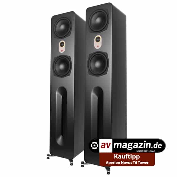 AperionAudio Novus T6 Tower mit Kauftipp-Award ausgezeichnet